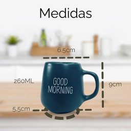 Jogo 4 Caneca Bojuda 260ml Porcelana Fosca para Cappuccino - Verde Cobalto - 2