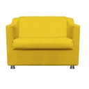 Ver imagem 1 de Poltrona Namoradeira Tilla Suede Amarelo Twdecora