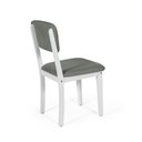 Ver imagem 5 de Mesa de Jantar Redonda Montreal Bran/nor com 4 Cadeiras Estofadas Ella Branco/cinza