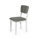 Ver imagem 4 de Mesa de Jantar Redonda Montreal Bran/nor com 4 Cadeiras Estofadas Ella Branco/cinza