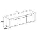 Ver imagem 4 de Rack para Tv Jersey 1.60m 1 Gaveta Cedro/off White - Casa D