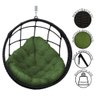 Cadeira Balanço Ninho Suspenso em Corda Náutica Luxo Preto/verde - 3