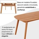 Ver imagem 7 de Mesa 180cm x 80cm MDF Laminado Ceci Yescasa Marrom