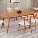 Ver imagem 2 de Mesa 180cm x 80cm MDF Laminado Ceci Yescasa Marrom
