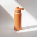 Ver imagem 1 de Garrafa Térmica Tr-004 Aço Inox 1000ml com Protetor de Silicone:Laranja