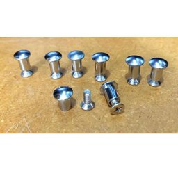 8 X Parafuso de Dobradiça Tampa Assento Vaso Sanitário Rebit - 2