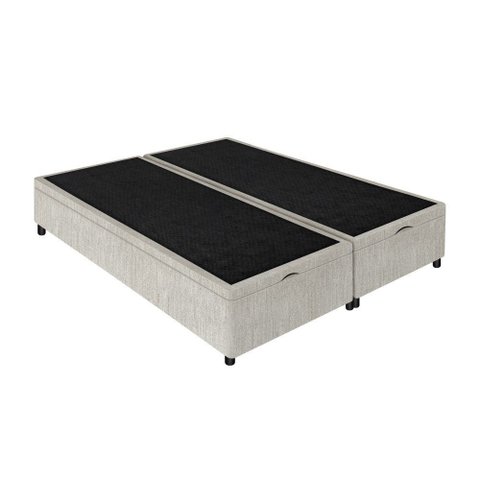 Base Box Baú Queen Alpha Linnus Corino Palha 158x198