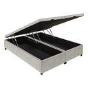 Ver imagem 2 de Base Box Baú Queen Alpha Linnus Corino Palha 158x198