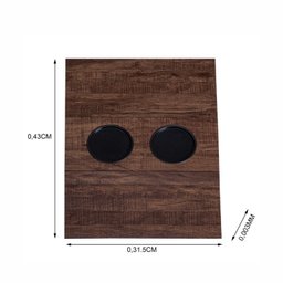Bandeja Esteira para Braço de Sofá Mdf com Porta Copos - 4
