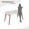 Mesa 135cm X 80cm Mdf com Vidro Laqueado Ceci Yescasa - 4