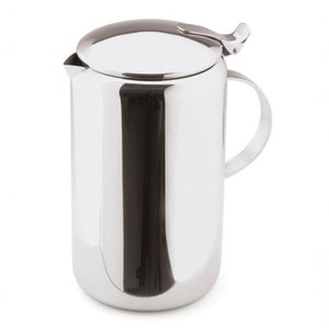Bule Aço Inox com Alça Tampa Grande 1,2 Litros Leite Café Fervedor Leiteira Chá Água Jarra
