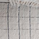 Ver imagem 4 de Tapete Artesanal Algodão Sala Quarto Grid Preto 1,50 X 2,00