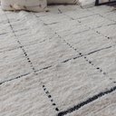 Ver imagem 5 de Tapete Artesanal Algodão Sala Quarto Grid Preto 1,50 X 2,00