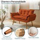 Ver imagem 3 de Namoradeira Decorativa Confortável para Sala Recepção Consultório Manicure Alice Suede