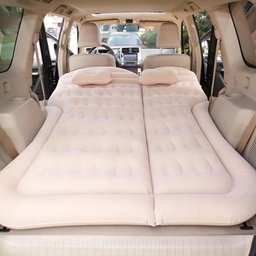 Colchão Cama Aveludada Inflável para Viagem Suv Carro com Bomba Elétrica 12v e Almofada de Pescoço V - 1
