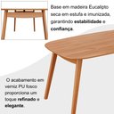 Ver imagem 6 de Mesa 135cm x 80cm MDF Laminado Ceci Yescasa Marrom
