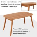 Ver imagem 5 de Mesa 135cm x 80cm MDF Laminado Ceci Yescasa Marrom