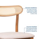 Ver imagem 4 de Kit 2 Cadeiras Madeira Maciça Ceci CabeCasa MadeiraOriginals Marrom/Off White/Telado