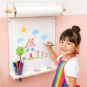 Ver imagem 2 de Lousa Criativa Branca Infantil para Desenho e Pintura+Bobina