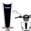 Ver imagem 1 de Adesivo Faixa Gravata Tanque Moto Cg 160 125 Titan Fan Teu Adesivo 160 Preto Azul