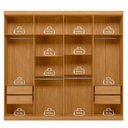 Ver imagem 7 de Guarda Roupa Casal 8 Portas 4 Gavetas Master New Cinamomo