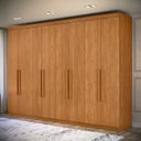 Ver imagem 1 de Guarda Roupa Casal 8 Portas 4 Gavetas Master New Cinamomo