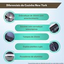Ver imagem 4 de Armário Balcão de Cozinha 80cm 1 Porta Basculante e 1 Gaveta S/tampo New York Móvel na Caixa