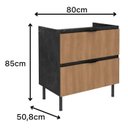Ver imagem 3 de Armário Balcão de Cozinha 80cm 1 Porta Basculante e 1 Gaveta S/tampo New York Móvel na Caixa