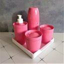 Ver imagem 2 de Kit de banheiro com bandeja 5 peças