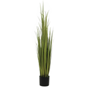 Ver imagem 1 de Planta Artificial Folhagem Grass C/print X118 Verde 1,19cm