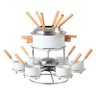 Aparelho de Fondue P/queijo Cerâmica/inox Branco 33,5x24cm - 1
