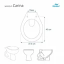 Ver imagem 5 de Assento Sanitário Carina Caramelo Para Louça Ideal Standard