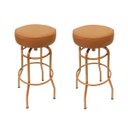 Ver imagem 1 de Kit 2 Peças Banqueta Altura 65cm Bar Giratória cor Cobre assento cobre Poltronas do Sul Banqueta Bar