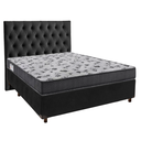 Ver imagem 1 de Kit Cabeceira + Cama Box + Colchão Casal D33 Iso100 Ortobom
