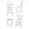 Conjunto com 4 Cadeiras de Jantar Madeira Maciça Multimóveis Cr50087  - 3
