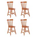 Ver imagem 1 de Conjunto com 4 Cadeiras de Jantar Madeira Maciça Multimóveis Cr50087