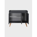 Ver imagem 7 de Aparador Buffet 90cm Retro MDF Madri - On Móveis Cor:Grafite