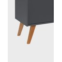 Ver imagem 5 de Aparador Buffet 90cm Retro Mdf Madri - On Móveis Cor:grafite