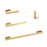 KIT ACESSORIOS BANHEIRO 4 PEÇAS VERGALHAO - DOURADO - 1