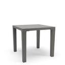 Ver imagem 2 de Mesa Multiuso Quadrada Plástica Niala Plaxmetal Basalto Cinza Grafite