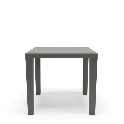 Mesa Multiuso Quadrada Plástica Niala Plaxmetal Basalto Cinza Grafite