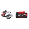Kit Serra Circular À Bateria Te-cs 18/190 Li Bl 1 Bateria Power X-change 18v 5,2ah Plus Einhell - 1
