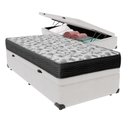 Ver imagem 1 de Cama Ortobom D33 Solteiro com Box Baú Bege Iso100 Branco