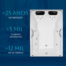 Banheira Dupla Toronto Completa com Hidro em Acrílico - 127v - 5