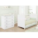 Ver imagem 1 de Jogo Quarto 02 Peças Infantil Ursinho Soneca - Moveis Estrela