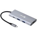 Ver imagem 3 de Hub Usb Tipo C / Type C 7 em 1 com 3 Usb 3.0 + Leitor de Ca