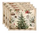 Ver imagem 2 de Kit Jogo Americano Natal Boho Christmas Nsw 4 Peças