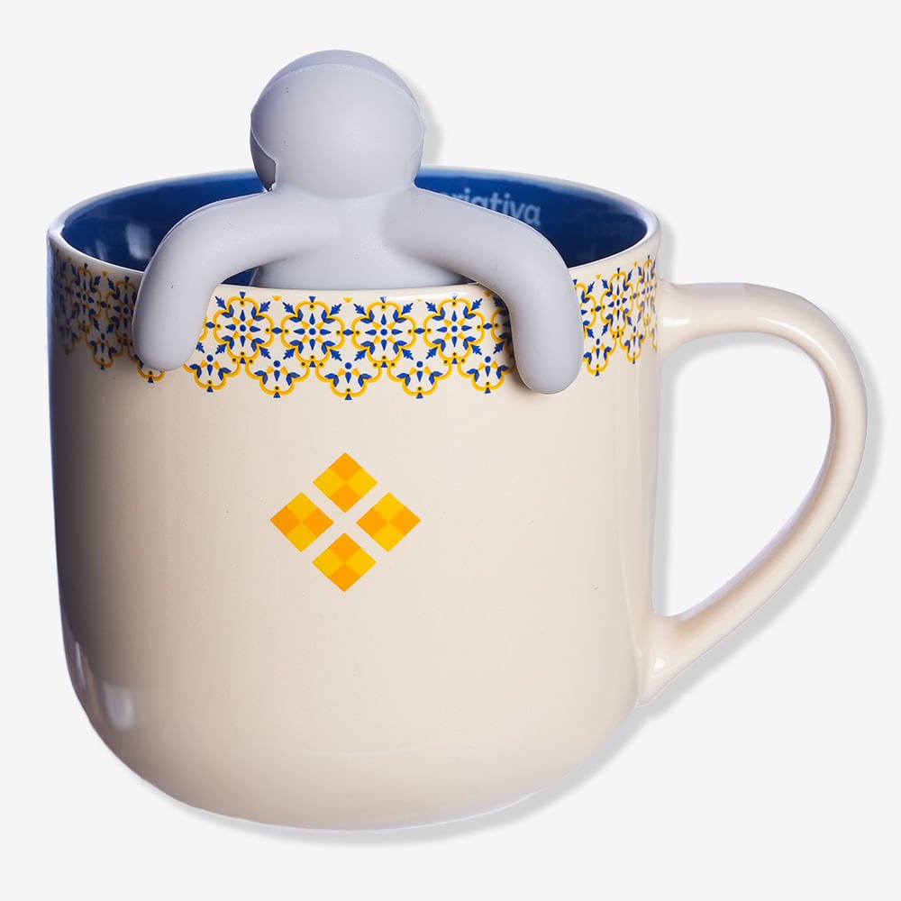 Caneca com Infusor Mãe Azulejo – Zonacriativa Zona Criativa - 2