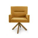 Ver imagem 4 de Poltrona para Sala de Estar Veludo Giratória Angel