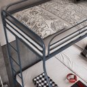 Ver imagem 2 de Beliche Casal + Solteiro em Ferro Nice:cinza Escuro